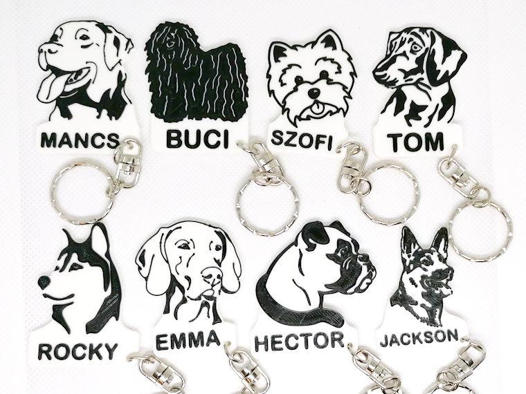 Custom Dog Keychains - 3D printed gifts