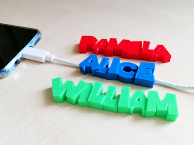 Custom 3D printed USB Cable accessories